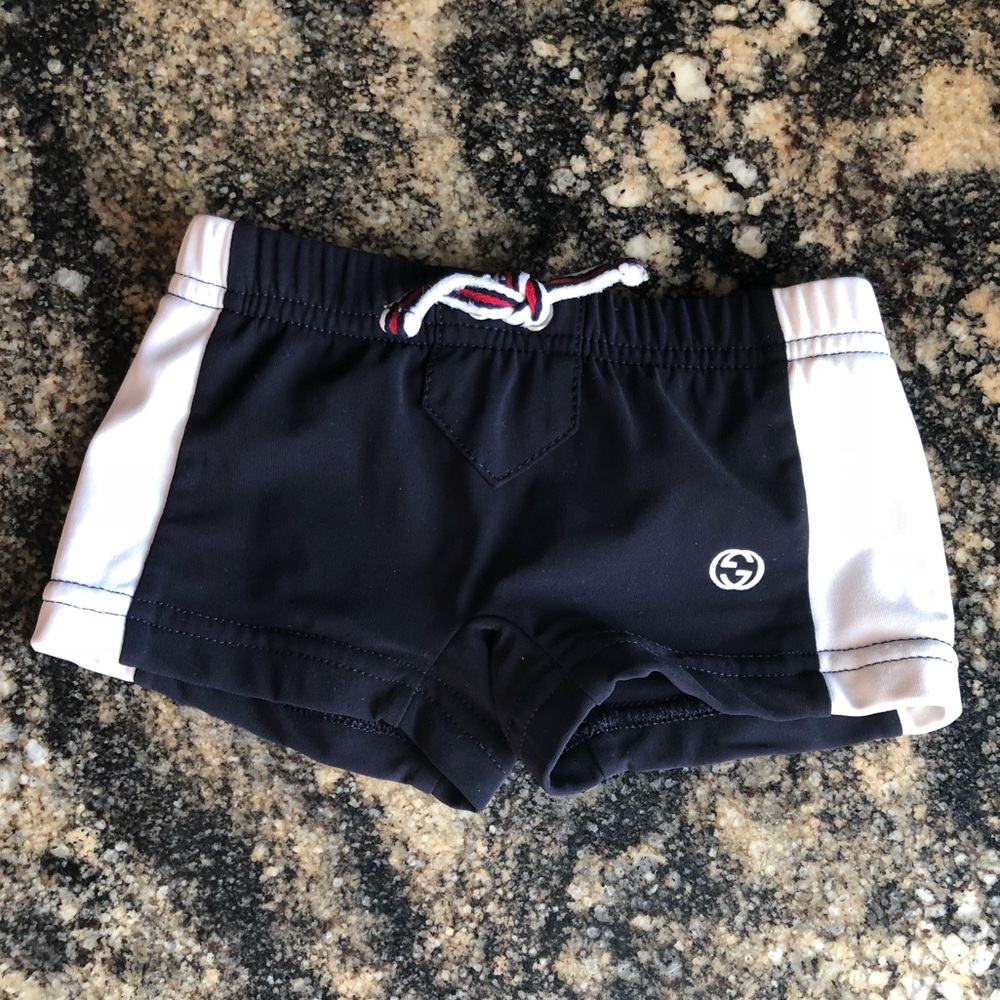 Gucci infant boys swim trunks bathing suit 3-6 m
